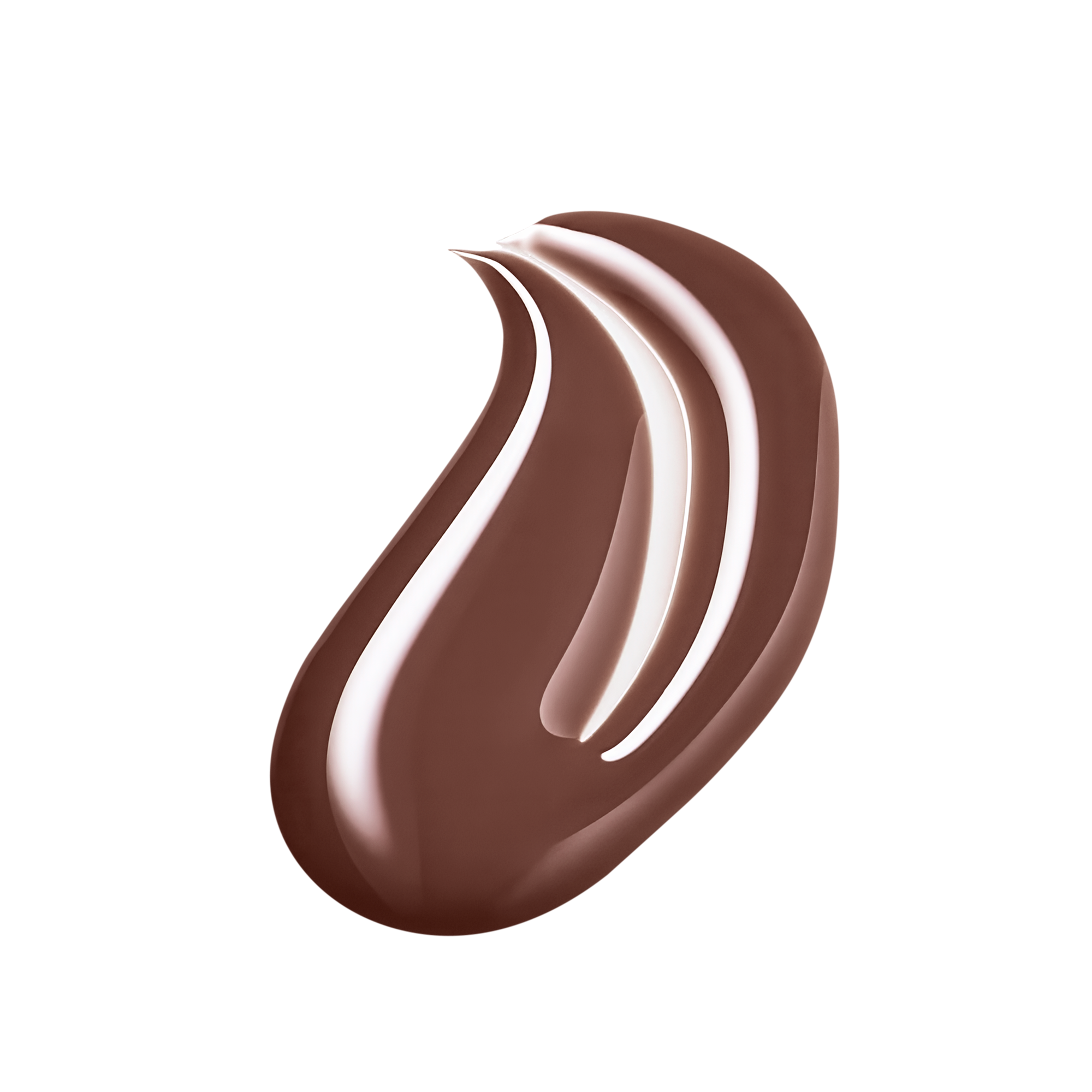 Swatch van Haus Labs PhD Hybrid Lip Glaze in Cocoa