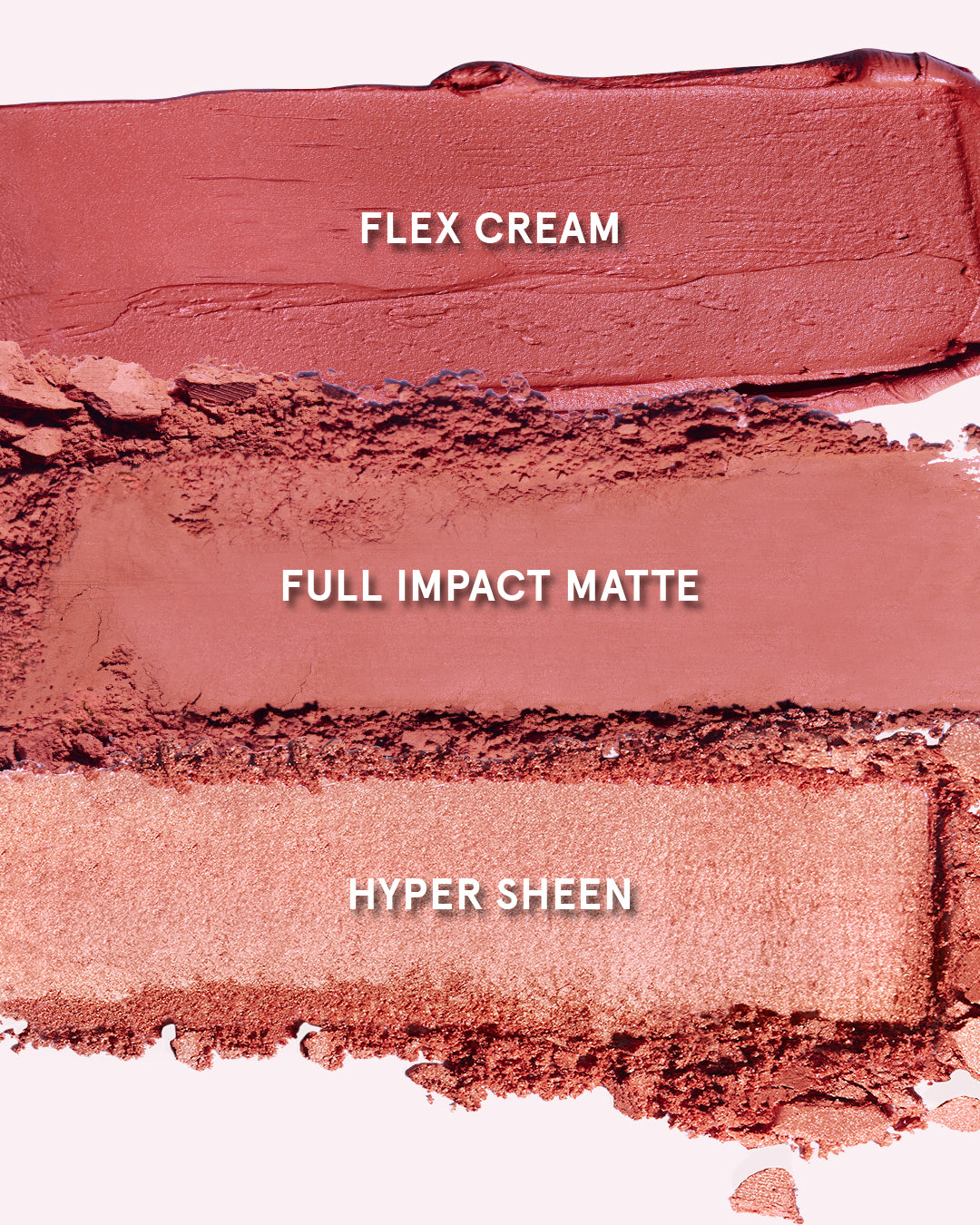 Swatch van ONE/SIZE Cheek Clapper 3D Blush Trio Palette in Phat Ass
