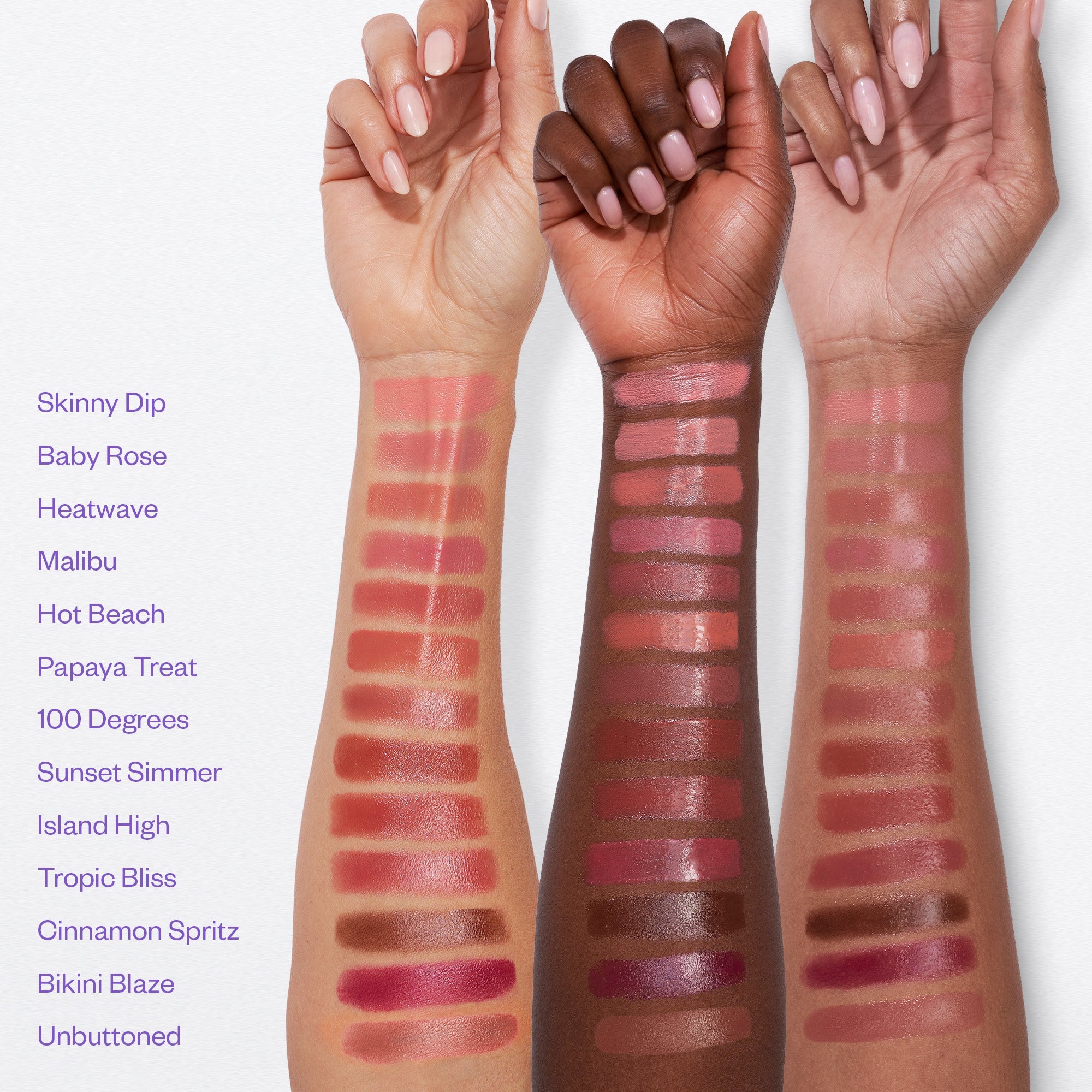 Swatches van Kosas Wet Stick Moisturizing Lip Shine
