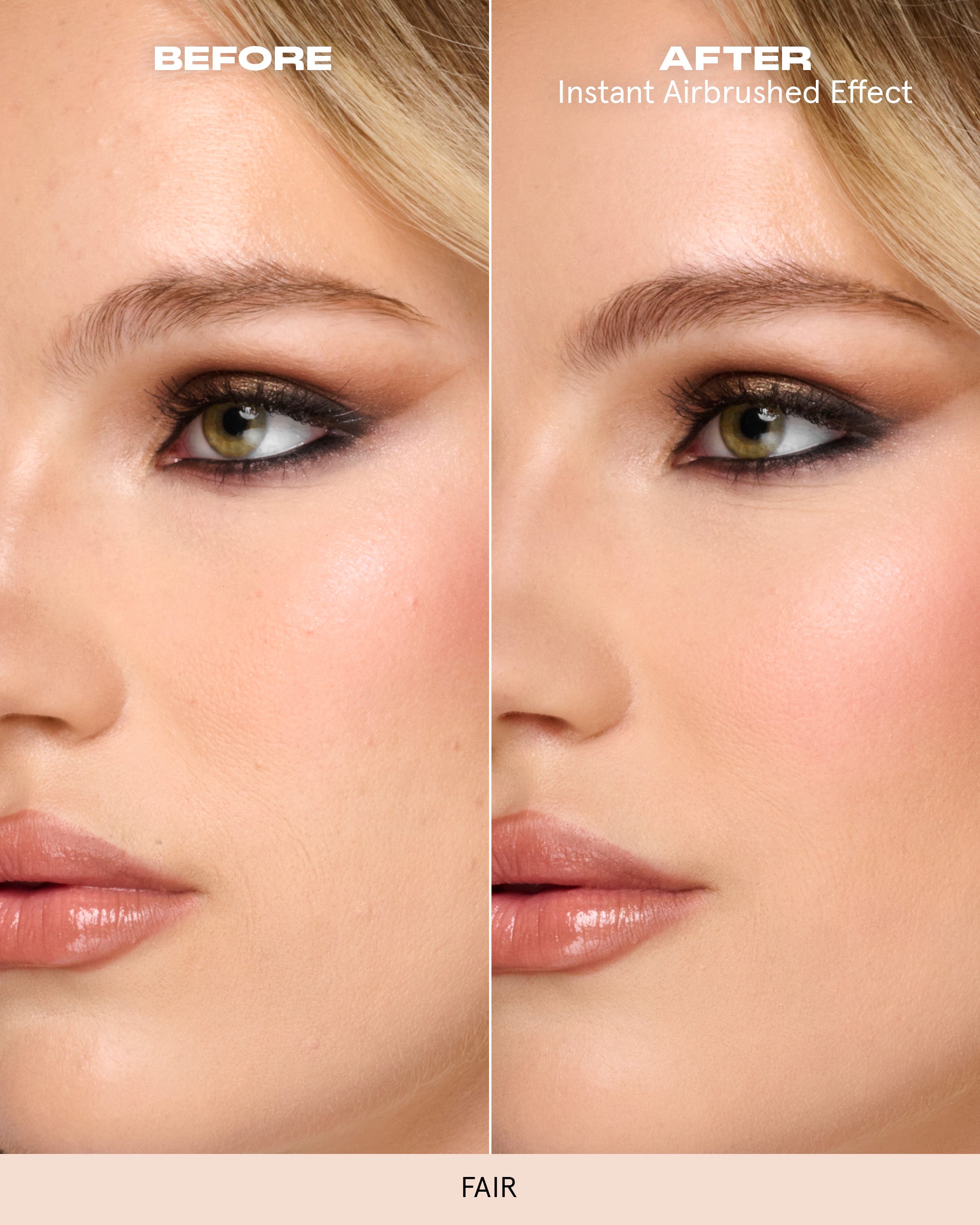ONE/SIZE Bouclé Silk Airbrushed Talc-Free Finishing Powder aangebracht in Fair