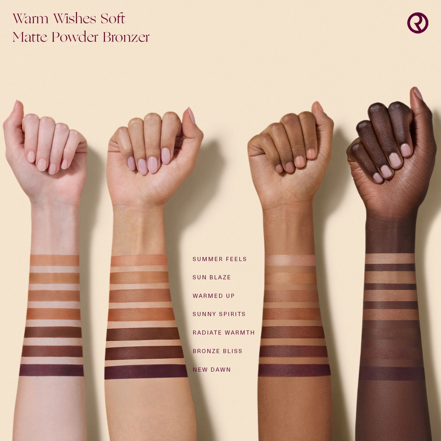 Swatch van Rare Beauty Warm Wishes Soft Matte Powder Bronzer