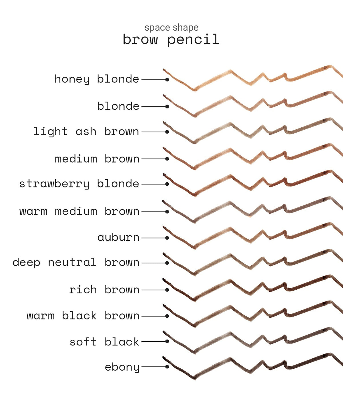 r.e.m. beauty Space Shape Brow Pencil